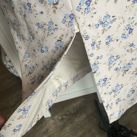 Lavish Alice Bardot Floral Cowl Neck Off Shoulder Cocktail Dress - Picture 10 of 15